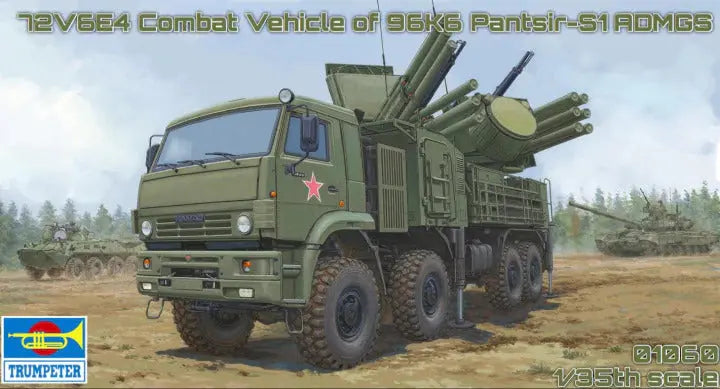 Trumpeter 1/35 Russian 72V6E4 Combat Vehicle of 96K6 Pantsir -S1 ADMGS Plastic Model Kit - Franklin Hobbies Ltd