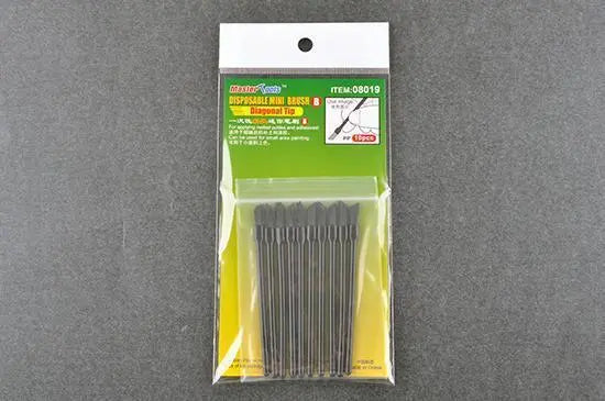 Trumpeter Disposable Mini Diagonal Brush x10 - Franklin Hobbies Ltd