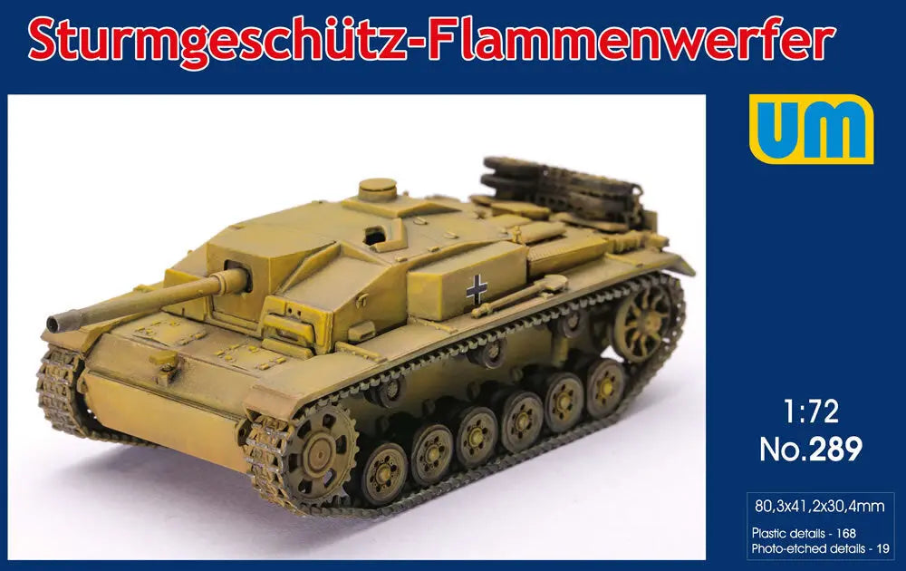 Unimodels 1/72 Sturmgeschutz Flammenwerfer Plastic Model Kit Unimodel