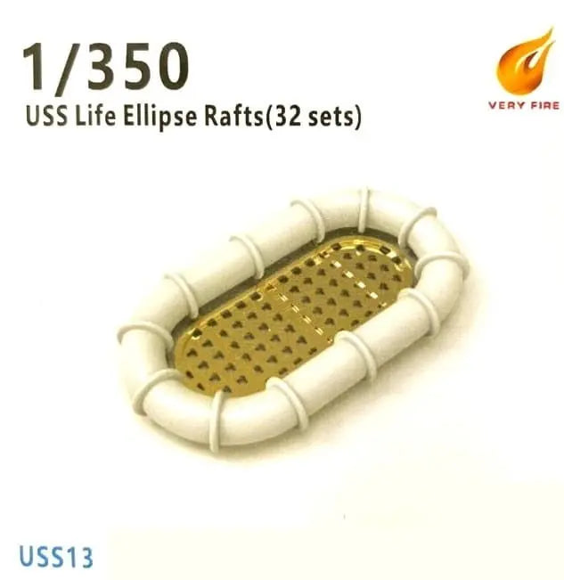 Very Fire 1/350 USS Life Ellipse Rafts (30 sets) Very Fire