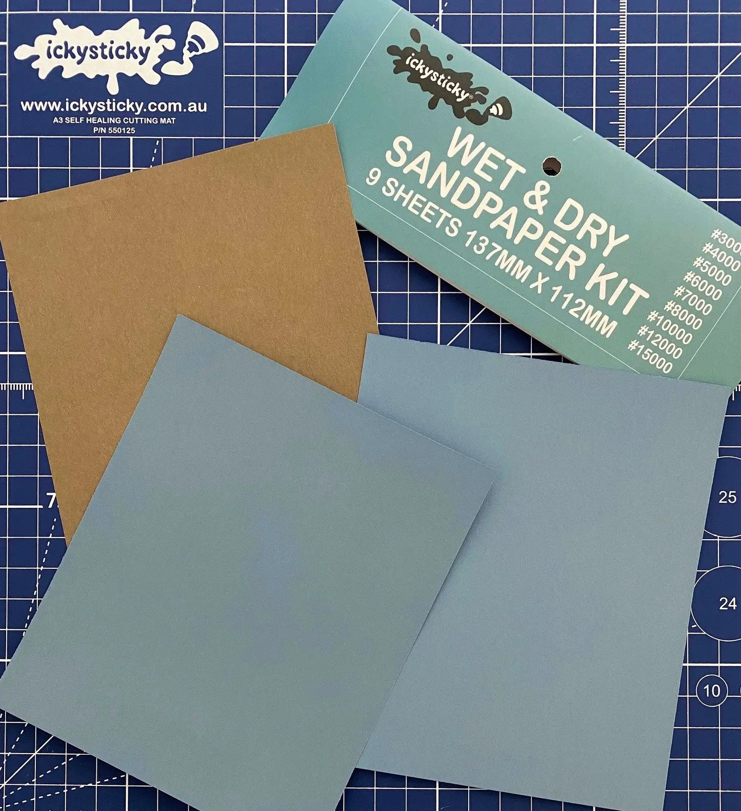 Ickysticky Wet & Dry Sandpaper Kit 9 Sheets IckySticky