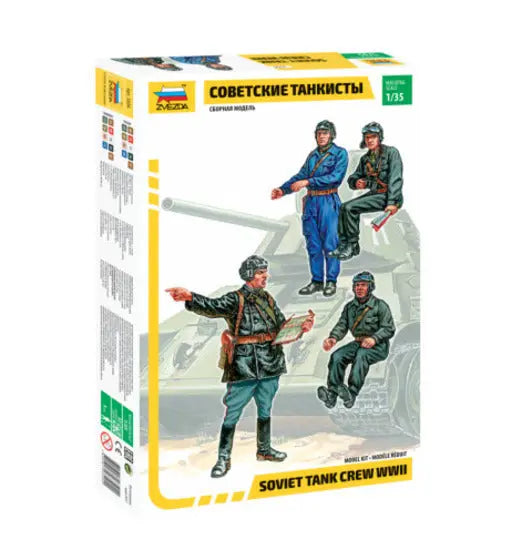 Zvezda 1/35 Soviet Tank Crew Plastic Model Kit Zvezda