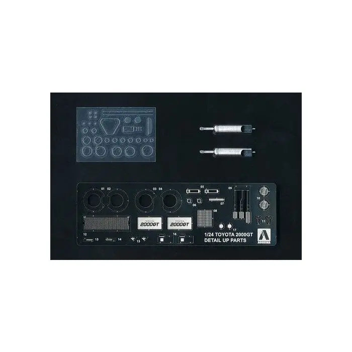 Aoshima 1:24 1969 Toyota 2000GT Detail up Parts Aoshima