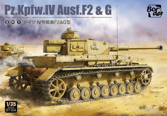 Border Model 1/35 Panzer IV F2 & G, 2 in 1 Plastic Model Kit Border Model