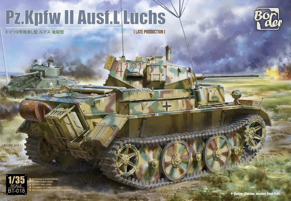 Border Model 1/35 Pz.Kpfw.II Ausf.L Luchs Late Production Plastic Model Kit Border Model