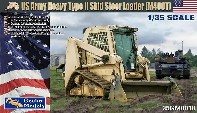 Gecko Model 1:35 US Army M400T Skid Steer Loader Type 2 Gecko