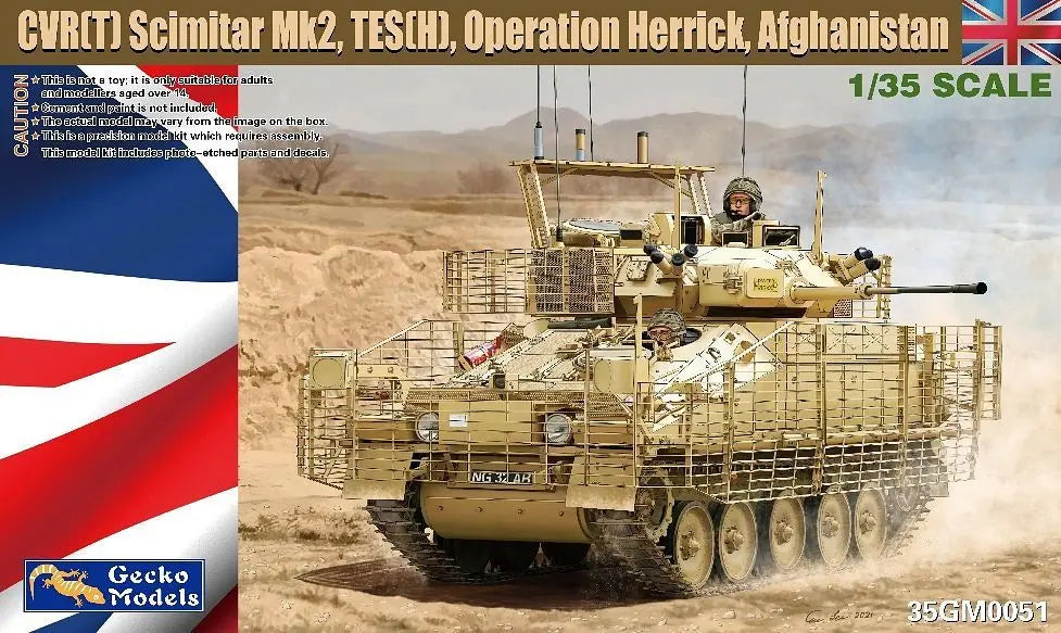 Gecko 1:35 CVR (T) Scimitar Mk2 TES (H) Operation Herrick (Afghanistan Conflict) Gecko