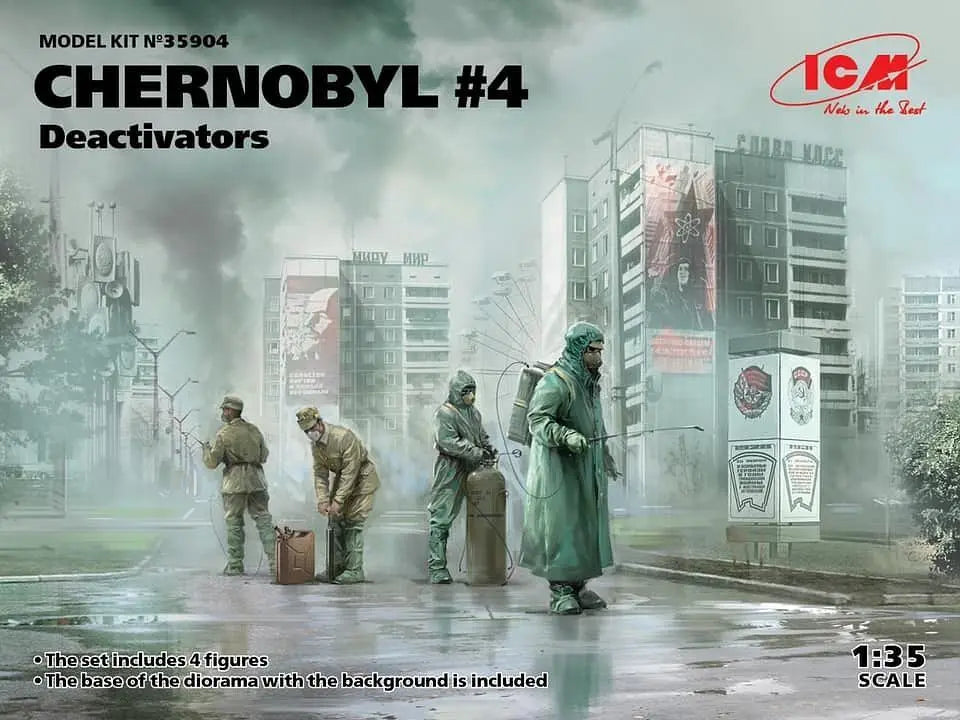 ICM 1:35 Chernobyl # 4 Decontamination Worker Set ICM