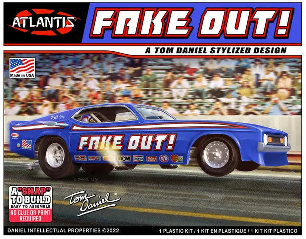 Atlantis 1/32 Snap Tom Daniel Fake Out Funny Car Plastic Model Kit Atlantis