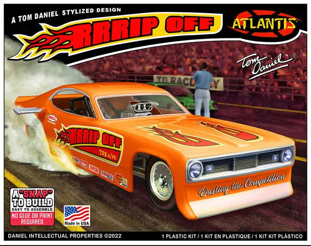 Atlantis 1/32 Snap Tom Daniel RRRRip Off Funny Car Plastic Model Kit Atlantis