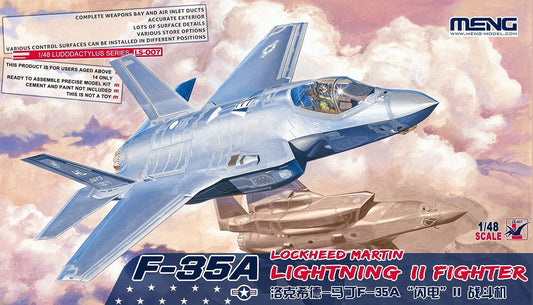 Meng 1:48 Lockheed Martin  F-35A Lightning II Fighter Aircraft