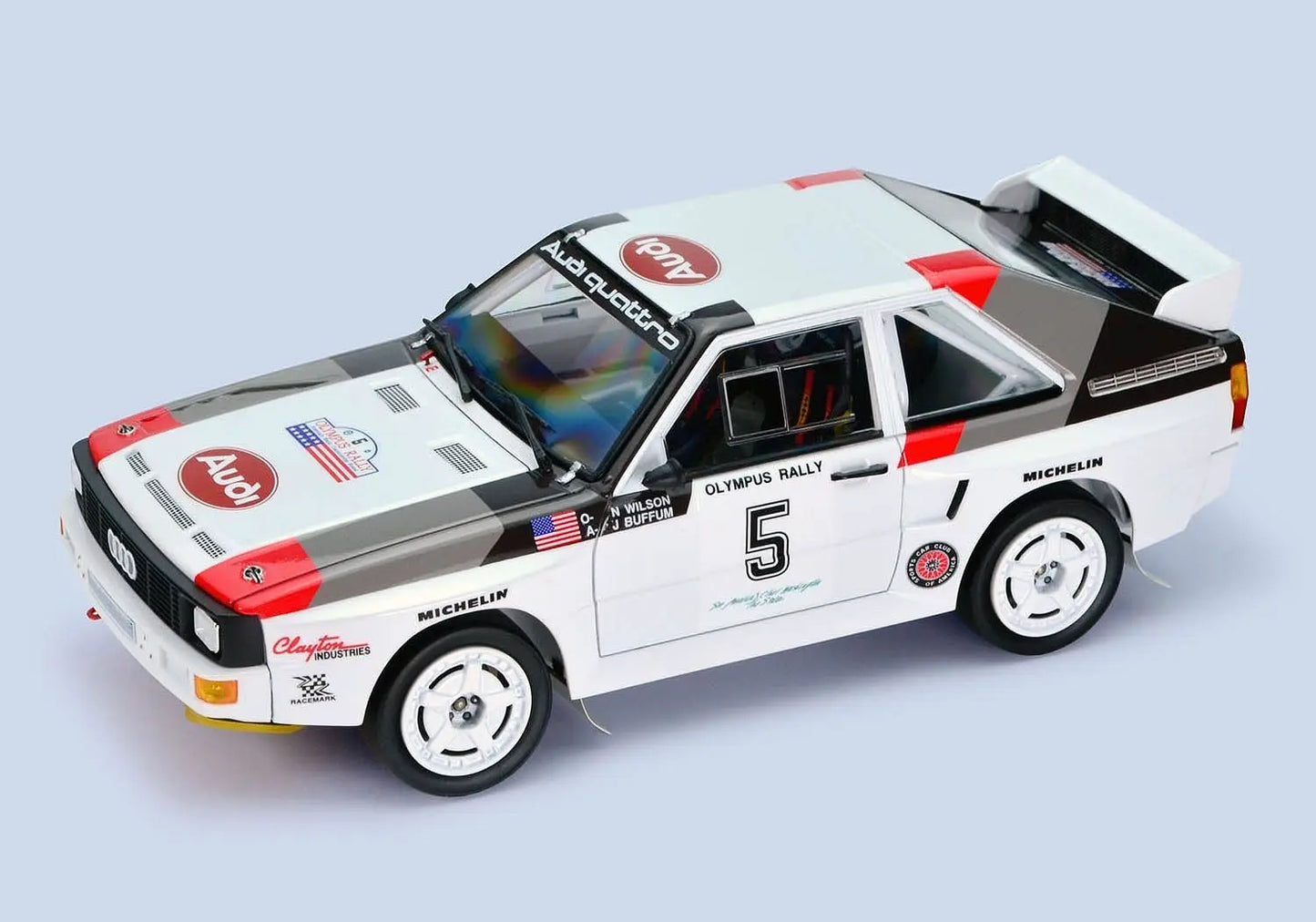 NuNu 1:24 Racing Series Audi Quattro S1 '86 Olympus Rally NuNu