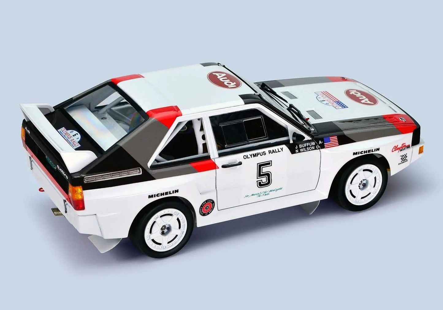 NuNu 1:24 Racing Series Audi Quattro S1 '86 Olympus Rally NuNu