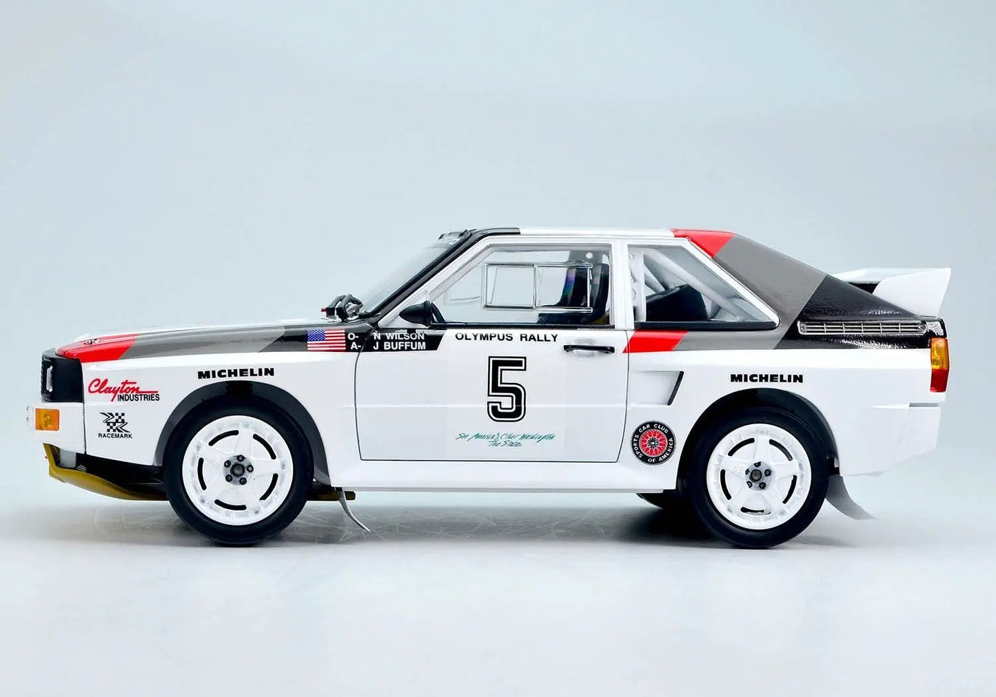 NuNu 1:24 Racing Series Audi Quattro S1 '86 Olympus Rally NuNu