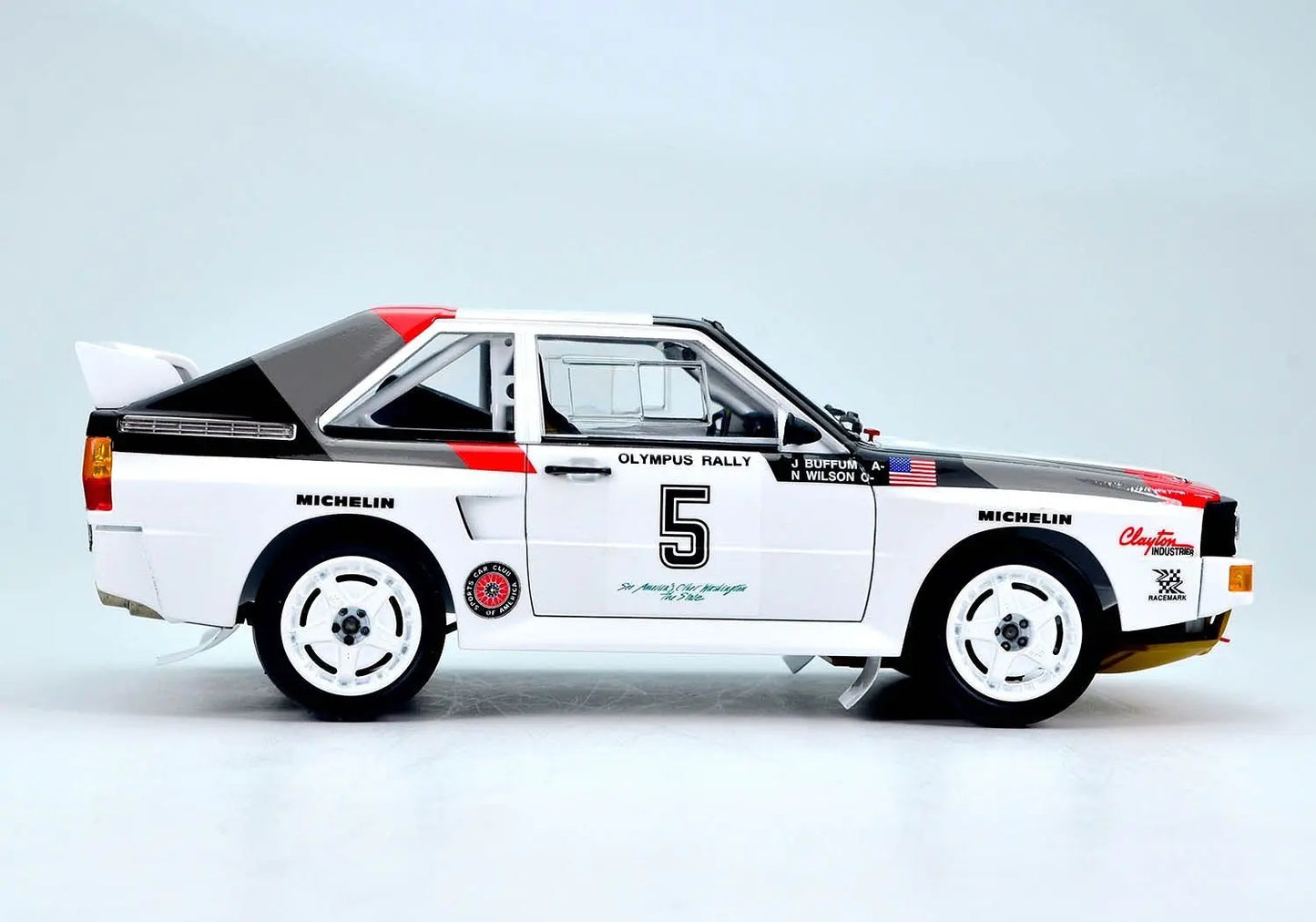 NuNu 1:24 Racing Series Audi Quattro S1 '86 Olympus Rally NuNu