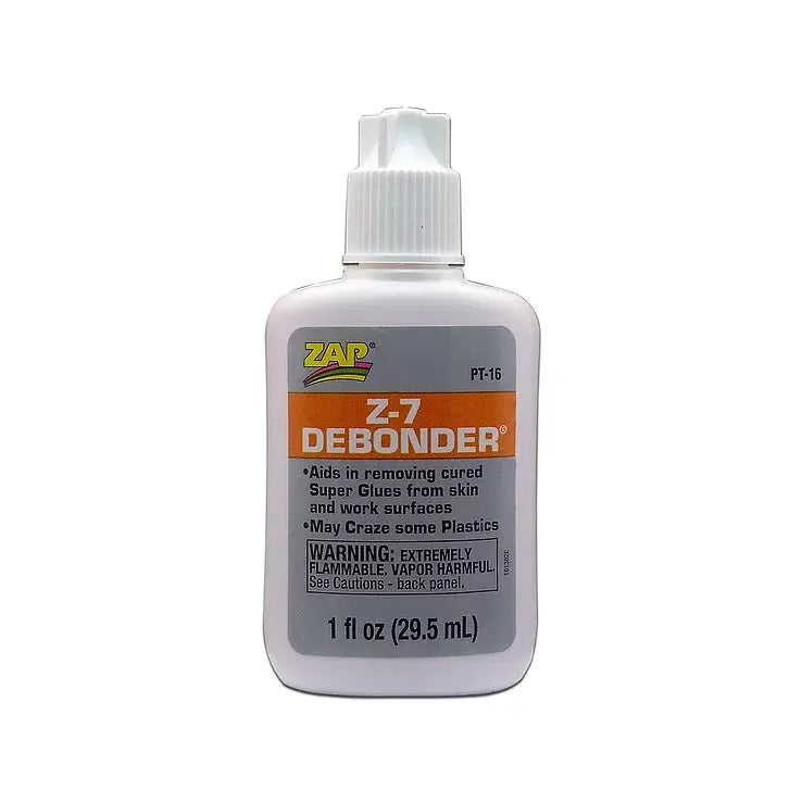 Zap-A-Gap ZAP Z-7 CA Debonder 1oz/29.5ml Bottle ZAP-A-GAP