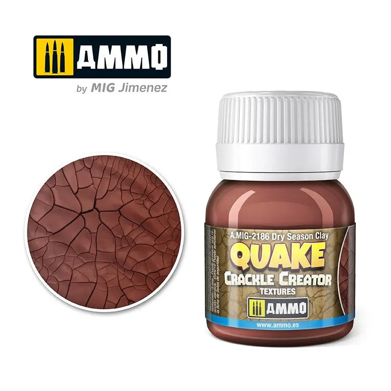 Ammo QUAKE CRACKLE CREATOR TEXTURES Dry Season Clay 40ml Ammo of Mig Jimenez