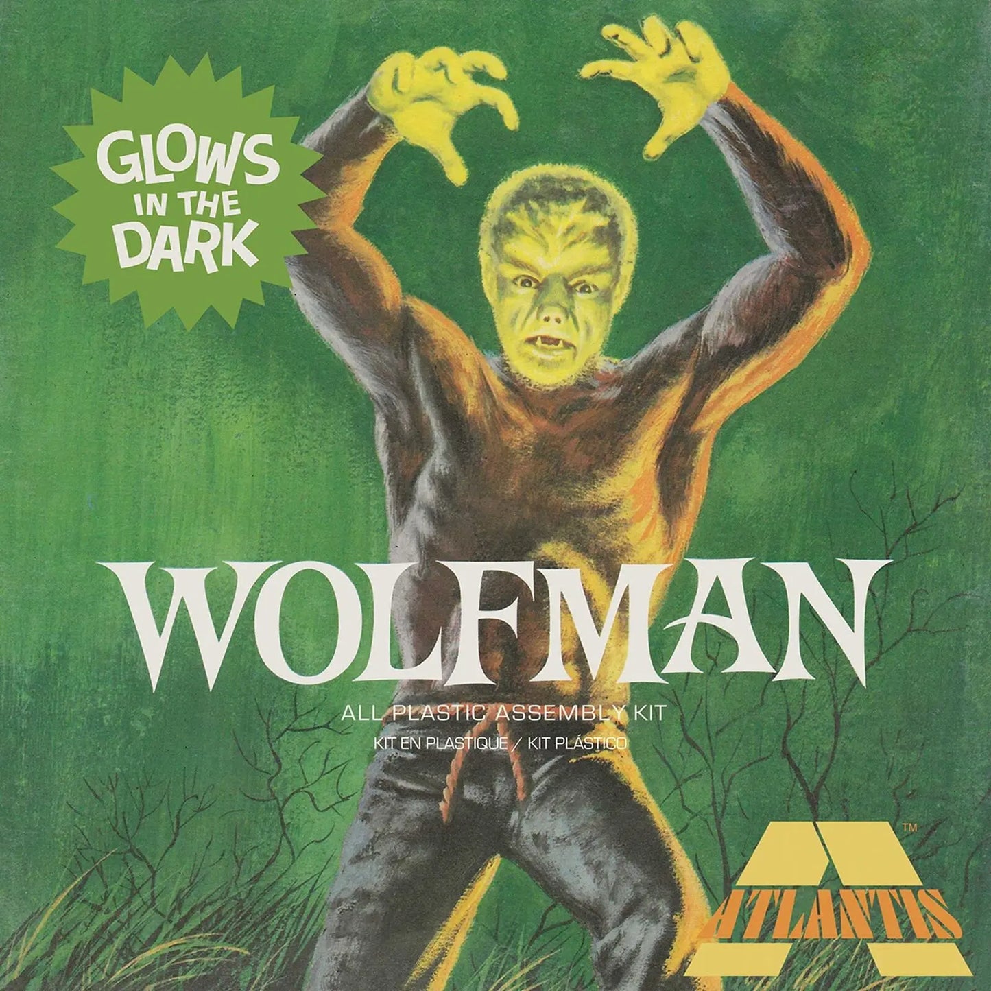 Atlantis 1/8 Lon Chaney Jr. The Wolfman Glow Limited Edition Plastic Model Kit Atlantis