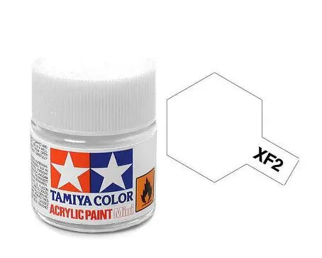 Tamiya Color Acrylic Paint XF-2 Flat White 10ml Tamiya