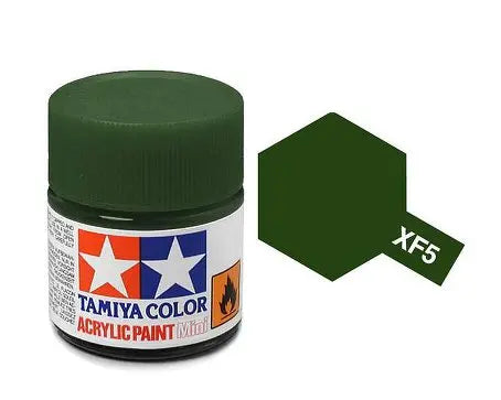 Tamiya Color Acrylic Paint XF-5 Flat Green 10ml Tamiya