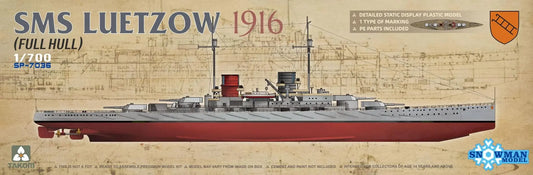 Takom 1/700 SMS Luetzow 1916 (Full Hull) (Snowman) Plastic Model Kit Takom