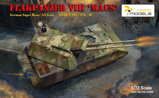Vespid 1/72 Flakpanzer VIII Maus Plastic Model Kit