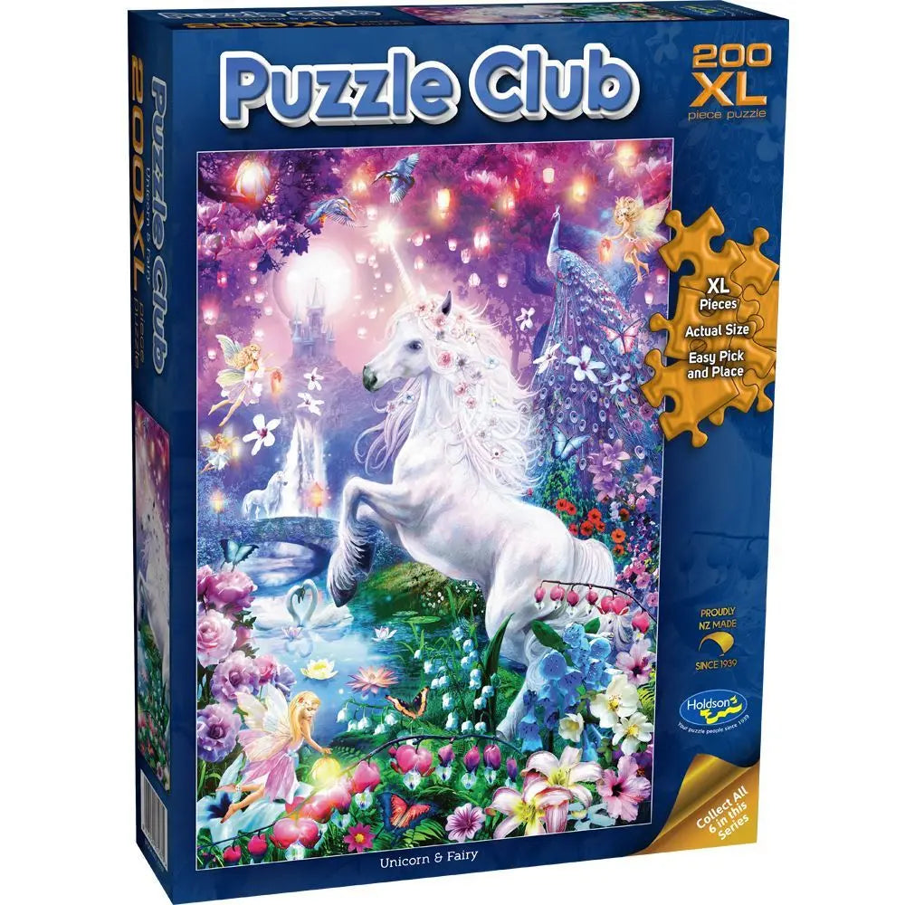 Holdson Puzzle - Puzzle Club 200pc XL Unicorn & Fairy Holdson