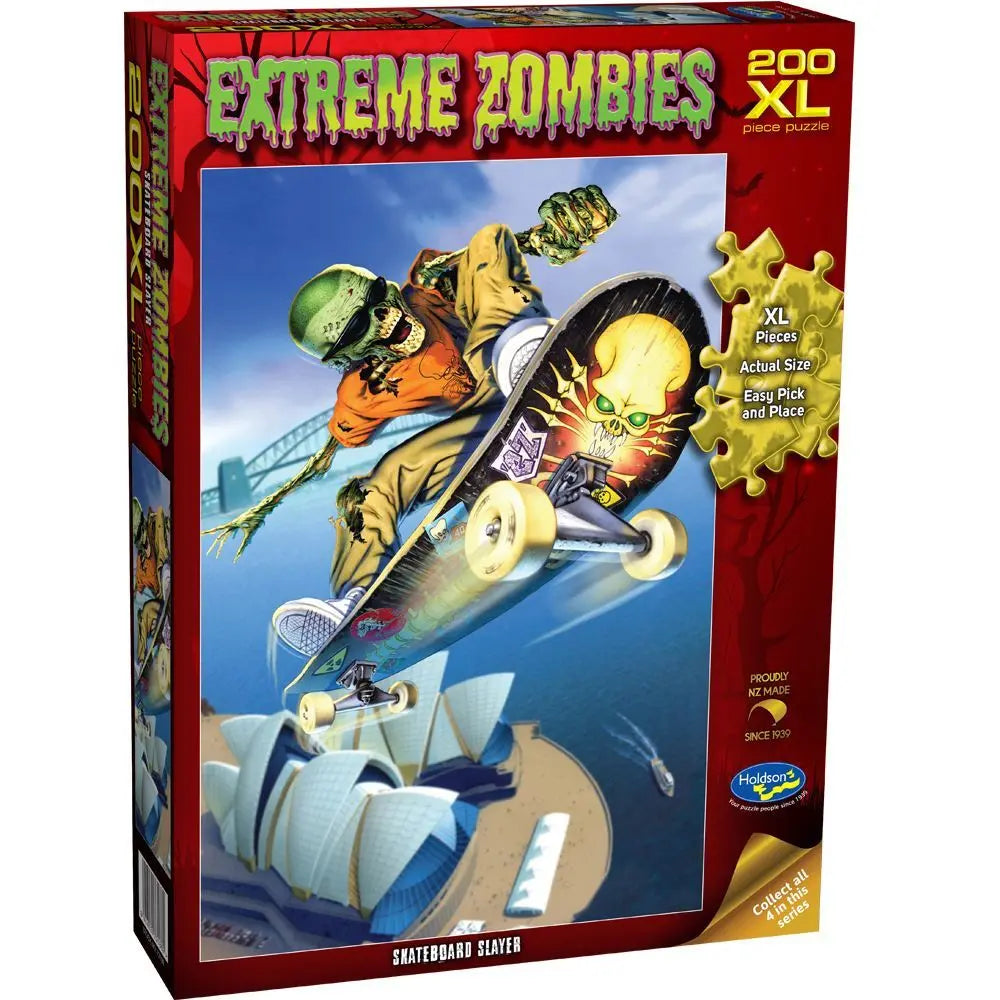 Holdson Puzzle - Extreme Zombies 200pc XL Skateboard Slayer Holdson