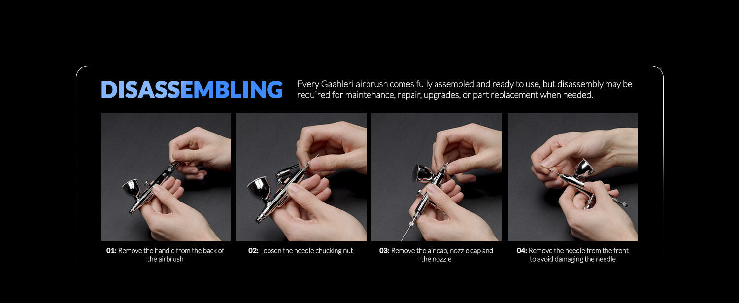 Gaahleri Premium Series GHPM-Mobius SP 0.3 & 0.5mm Airbrush Gaahleri