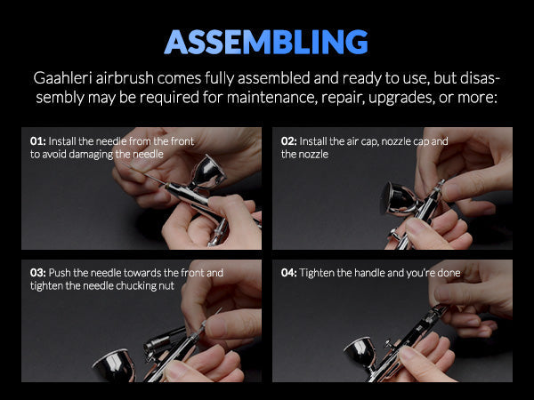 Gaahleri Premium Series GHPM-Mobius SP 0.3 & 0.5mm Airbrush Gaahleri