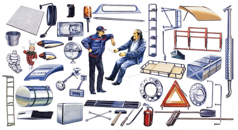 Italeri 1/24 Truck Shop Accessories Plastic Model Kit Italeri