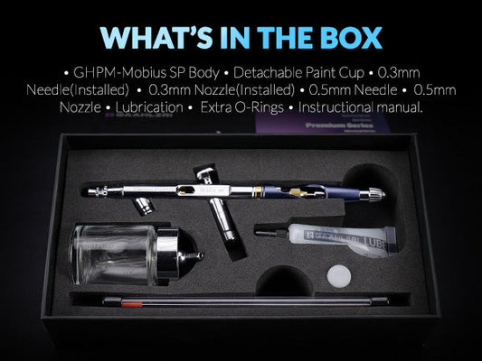 Gaahleri Premium Series GHPM-Mobius SP 0.3 & 0.5mm Airbrush Gaahleri