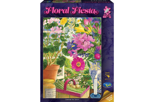 Holdson 1000 Piece Jigsaw Puzzle Floral Fiesta Celebrate the Season Holdson