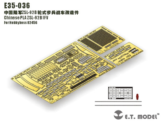 E.T. Model 1/35 Chinese PLA ZSL-92B IFV Detail Set