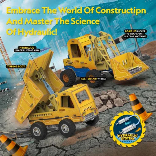 Cubic Fun National Geographic 3D Puzzle Steel Loader & Dump Truck Cubic Fun