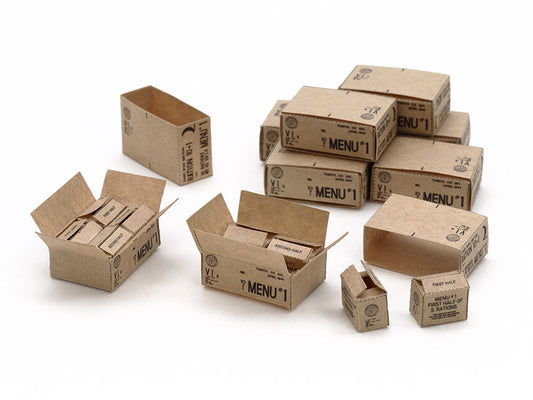 Tamiya 1:35 U.S. 10-in-1 Ration Cartons (WWII) Tamiya