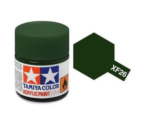 Tamiya Color Acrylic Paint XF-26 Dark Green 10ml Tamiya