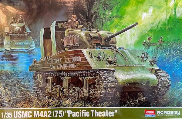 Academy 1/35 USMC M4A2 (75) "Pacific theater" Plastic Model Kit Academy