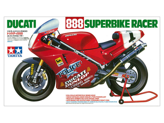 Tamiya 1/12 Ducati 888 Superbike Racer Plastic Model Kit Tamiya