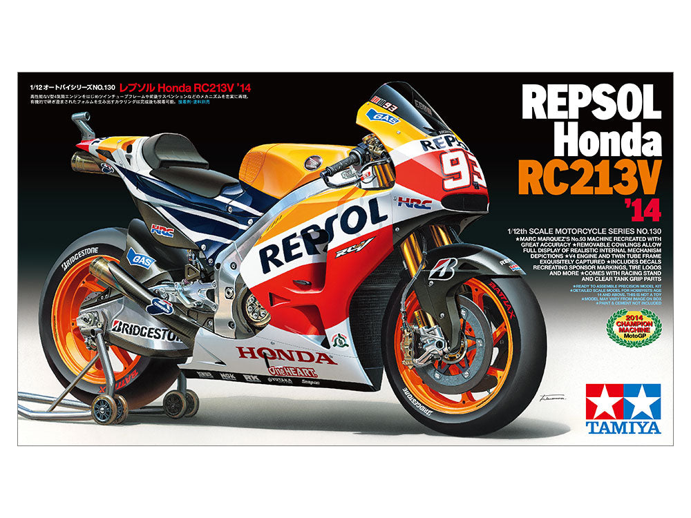 Tamiya 1/12 Honda Repsol RC213V Plastic Model Kit Tamiya