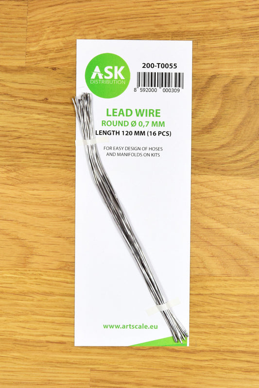 ASK Lead Wire - Round Ø 0,7 mm x 120 mm (16 pcs)
