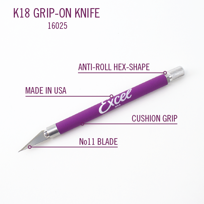 Excel K18 Cushion Grip Paper Cutter Knife Excel