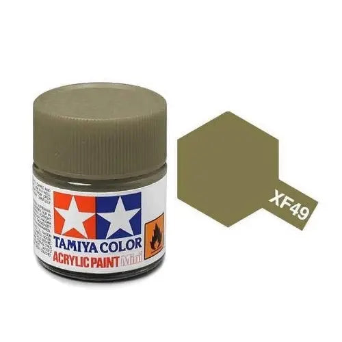 Tamiya Color Acrylic Paint XF-49 Khaki 10ml Tamiya
