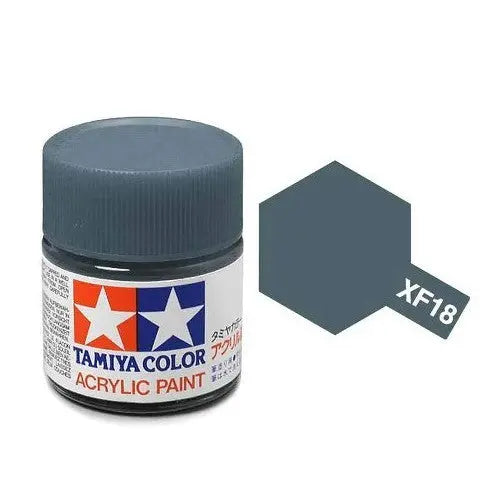 Tamiya Color Acrylic Paint XF-18 Medium Blue 10ml Tamiya