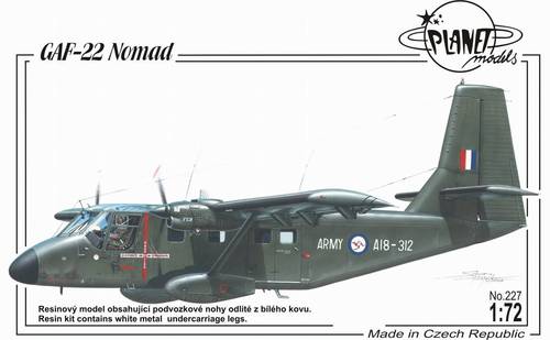 Planet 1/72 GAF 22 Nomad Plastic Model Kit Planet