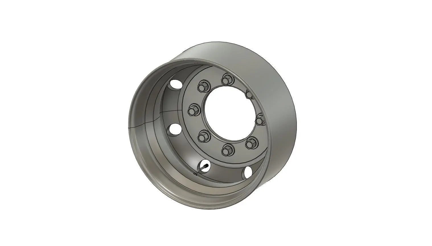1:24 19.5" Wheel rim Tyre and disc brake Hub 1 x axle set 3D Print File Download Franklin Hobbies Resin Parts