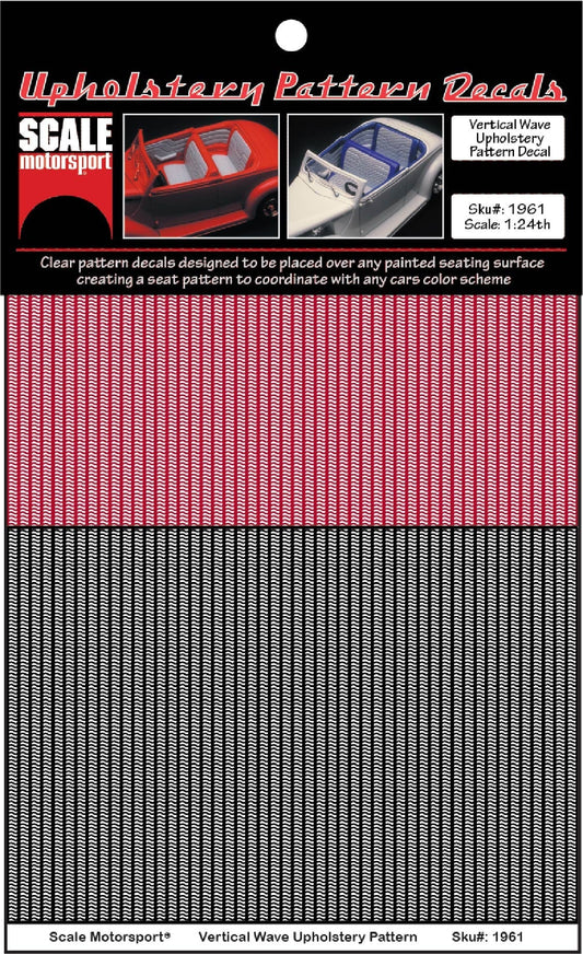 Scale Motorsport 1/24 Vertical Wave Upholstery Decal Scale Motorsport