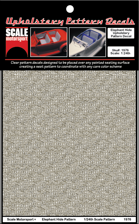 Scale Motorsport 1/24 Elephant Hide Upholstery Decal Scale Motorsport