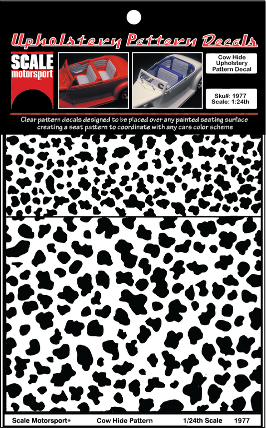 Scale Motorsport 1/24 Cow Hide Upholstery Decal Scale Motorsport