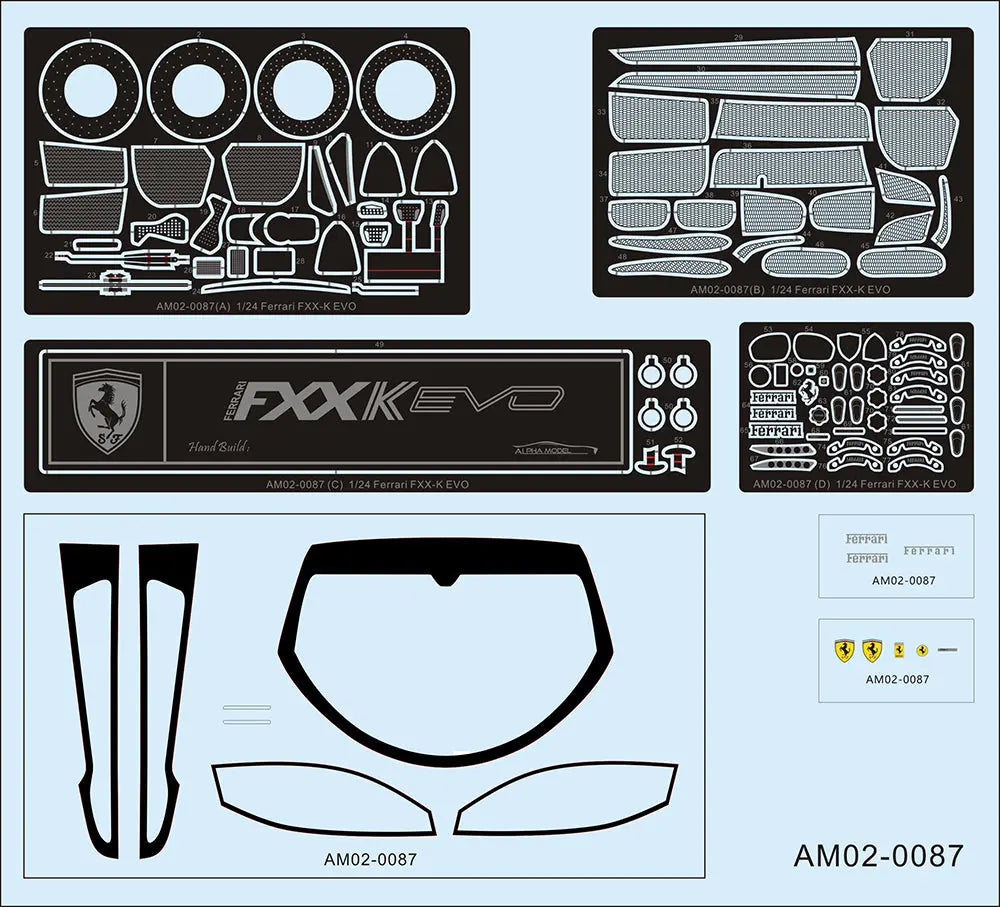 Alpha Models 1:24 Ferrari FXX K EVO - Full Resin Model Kit Franklin Hobbies Ltd